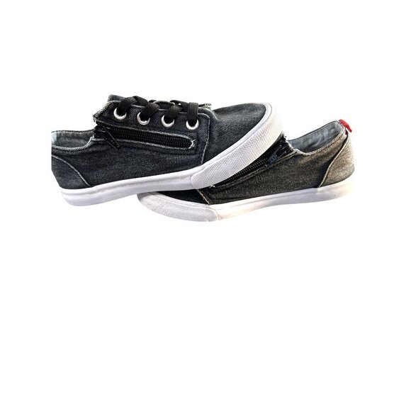 Cat & Jack Girls Sneakers Zip Sides Gray Size 1 - Picture 4 of 10